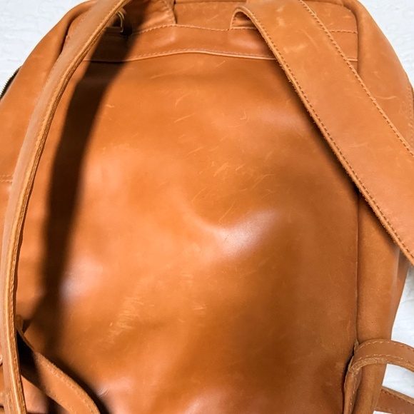 Parker Clay Mari Leather Backpack - Rust Brown: Diaper Bag - Picture 4 of 5